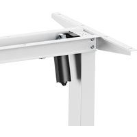 Стол ErgoSmart Electric Desk Light 1200х650х18 мм (дуб темно-коричневый/белый)