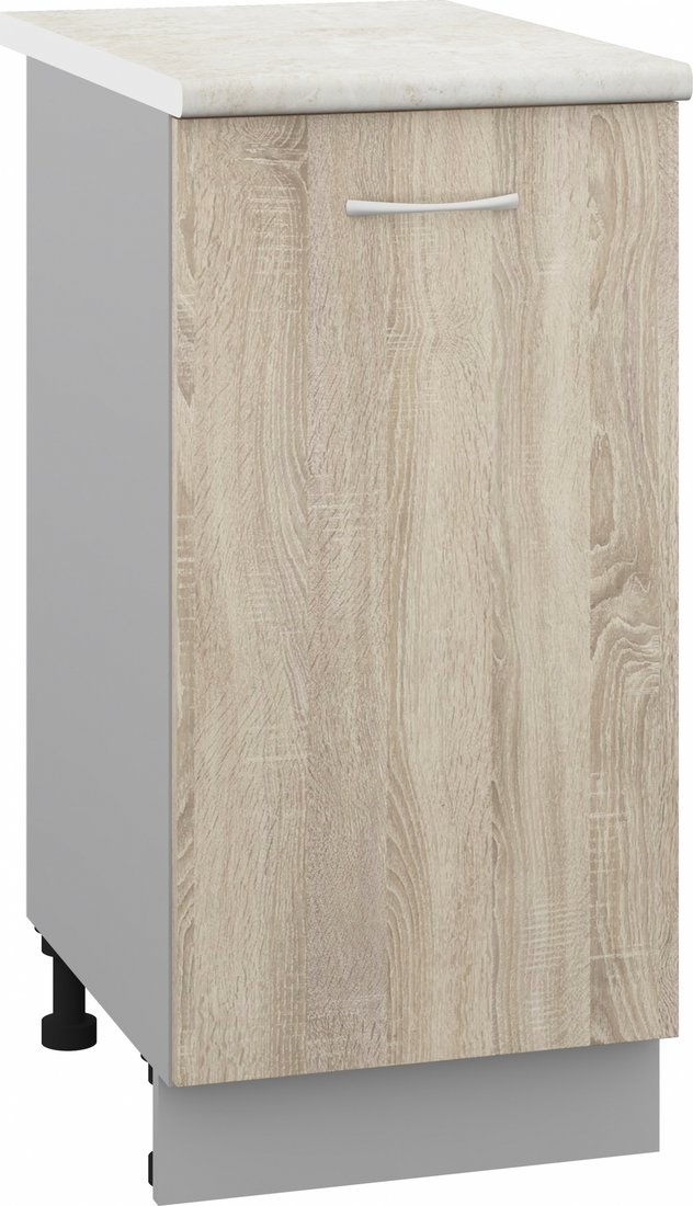 

Шкаф напольный Кортекс-мебель Корнелия Лира НШ40р (дуб сонома/королевский опал)