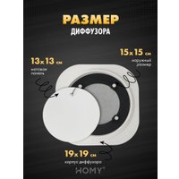 Вентиляционная решетка HOMY AIR круглый A100W d150 (белая)