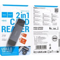 Карт-ридер Hoco HB45 USB-A + Type-C 3.0
