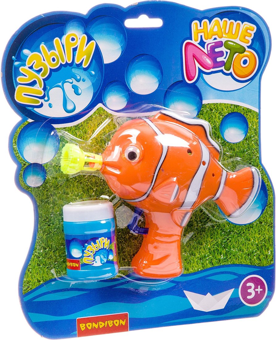 

Пистолет для создания мыльных пузырей Bondibon Наше Лето ВВ2778