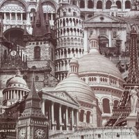 Угловой диван Асмана Олимп-1 левый (архитектура шоколад/кватро 4/кожзам коричневый)