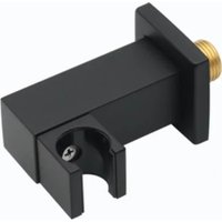 Держатель душевой лейки с подключением Grocenberg GB188 (черный матовый)