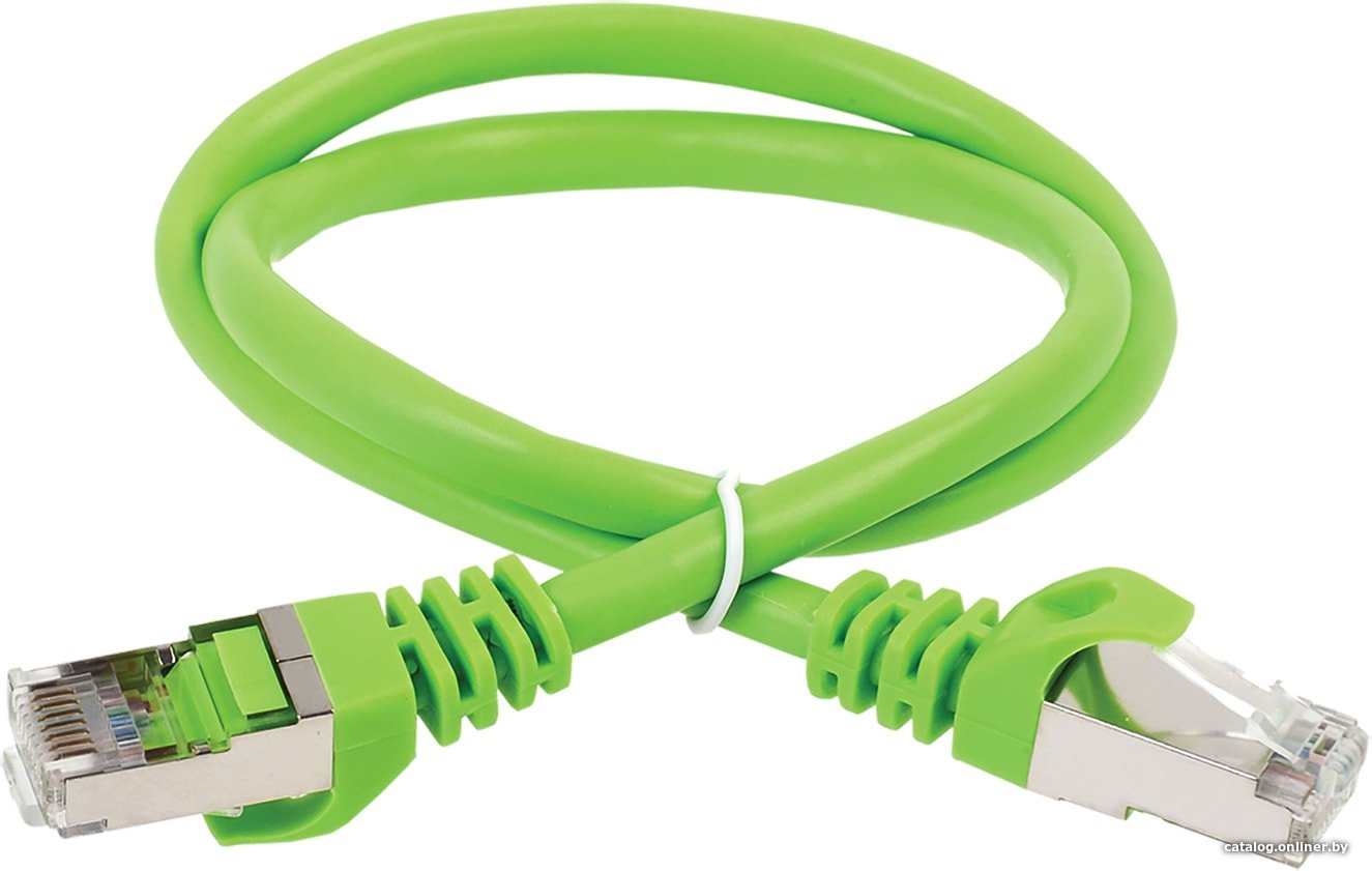 Кабель ITK RJ45 - RJ45 PC02-C5EF-3M (3 м, зелёный)