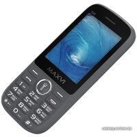 Кнопочный телефон Maxvi K20 (серый)