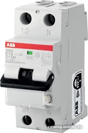 Дифференциальный автомат ABB DS201 C16 AC30 1P+N C 16A 30mA 6kA 2M 2CSR255080R1164