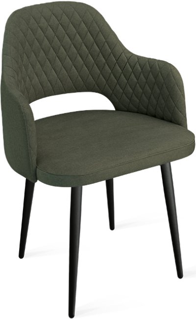 

Стул Трия Калипсо К1К (черный муар/микровелюр Jercy Deep Green)