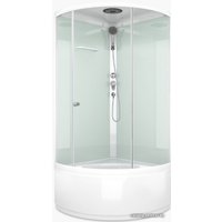 Душевая кабина Domani-Spa Simple 110 High (белый/прозрачное стекло)