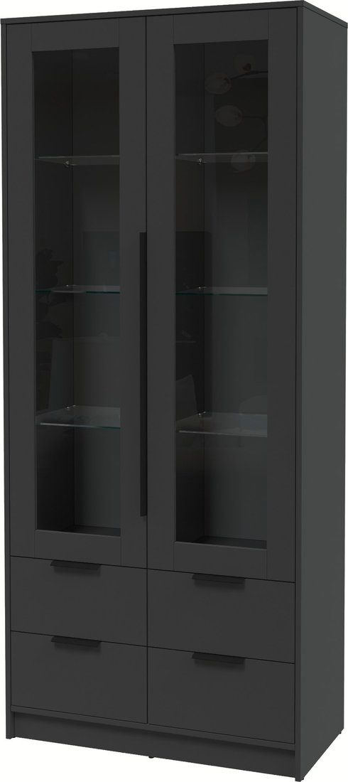 

Шкаф-витрина Интерлиния Концепт КТ-ШВ2 (антрацит/антрацит)