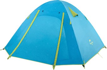 Треккинговая палатка Naturehike P-Series 4 NH18Z044-P (210T, голубой)