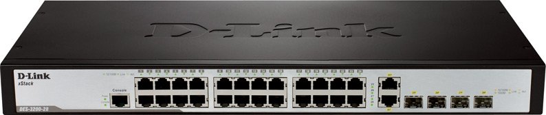 

Управляемый коммутатор 2-го уровня D-Link DES-3200-28
