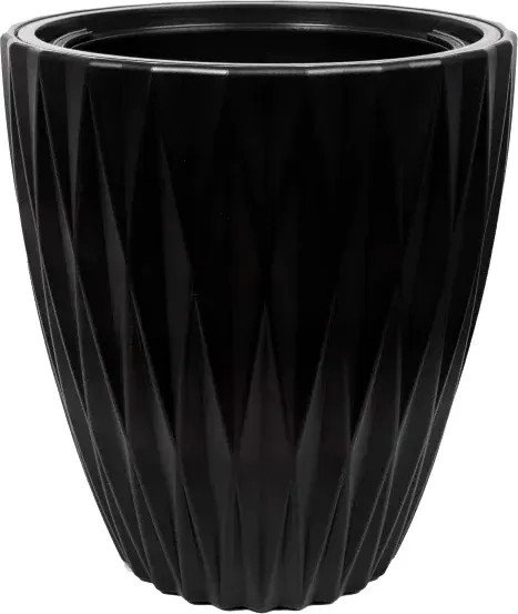 Кашпо Form-Plastic Caro FP-5780-084 (глубокий черный)