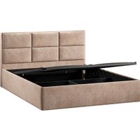 Кровать Трия Стелла Тип 1 c ПМ и заглушиной 160x200 (микровелюр Wellmart Dark Beige)