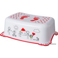 Подставка для умывания Maltex Семья 5948 (белый/красный)