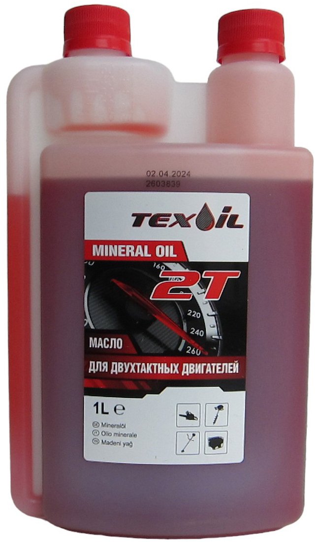 

Моторное масло Texoil 2T минеральное с дозатором 1л