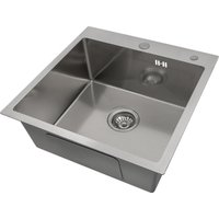 Кухонная мойка Basic CL DS Decor 50x50 (сатин, коландер, дозатор)