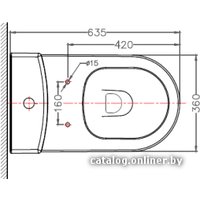 Унитаз напольный Bravat New Moon CX01014UW-P-ENG