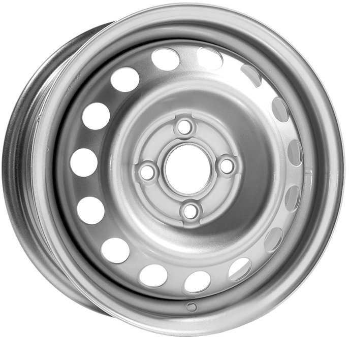 

Штампованные диски TREBL 6565 14x5.5" 4x100мм DIA 56.6мм ET 45мм Silver