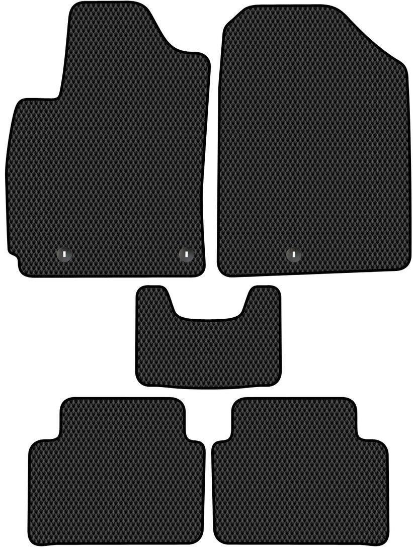 

Комплект ковриков для авто Alicosta Hyundai Veloster JS II (хэтчбэк / JSN) 2018 - Н.В. (черный, ромб)