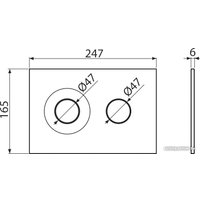 Панель смыва Alcaplast M1978 (черный-мат/золотой-мат)