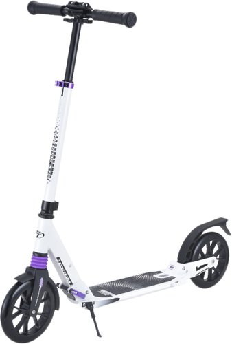 Двухколесный подростковый самокат Tech Team City Scooter 2021 (белый/фиолетовый)