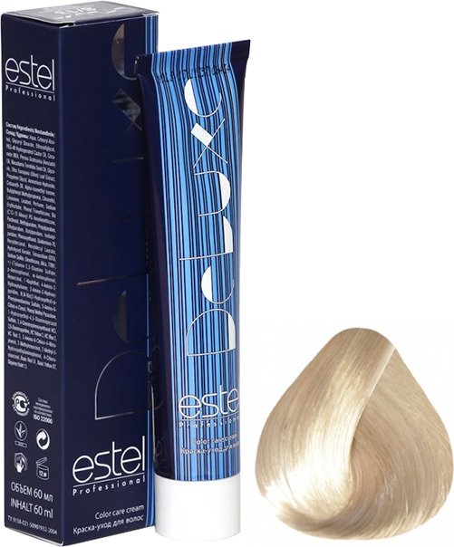 

Крем-краска для волос Estel Professional De Luxe 10/1 светлый блондин пепельный