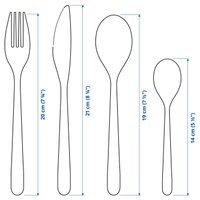 Набор столовых приборов Ikea Fornuft 90581966