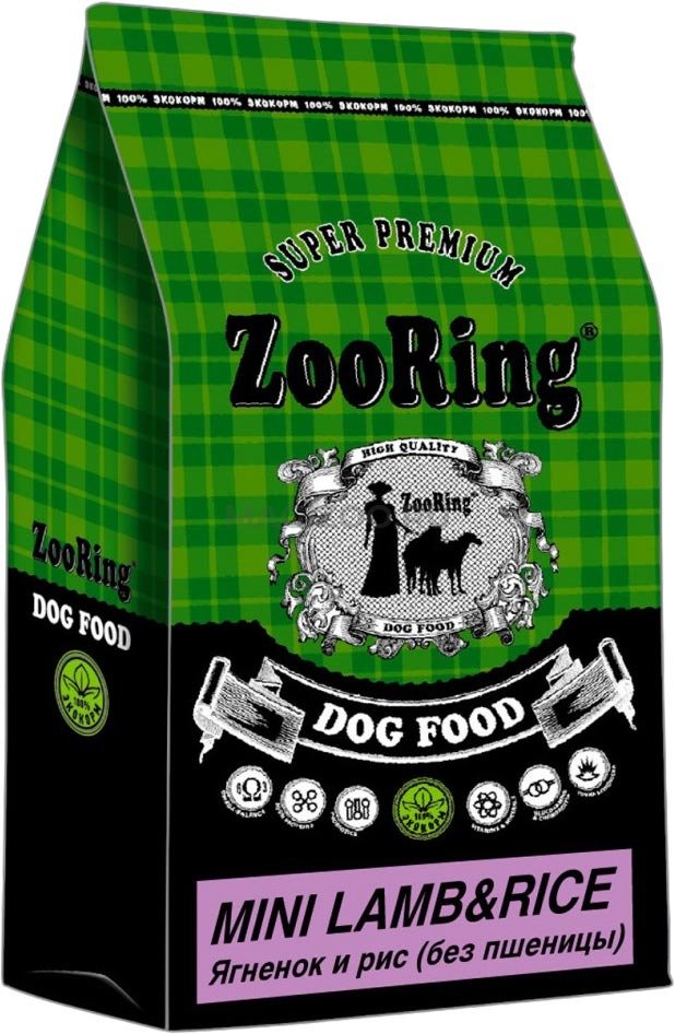 

Сухой корм для собак ZooRing Mini Lamb&Rice (для взрослых мелких и средних пород с ягненком и рисом) 10 кг