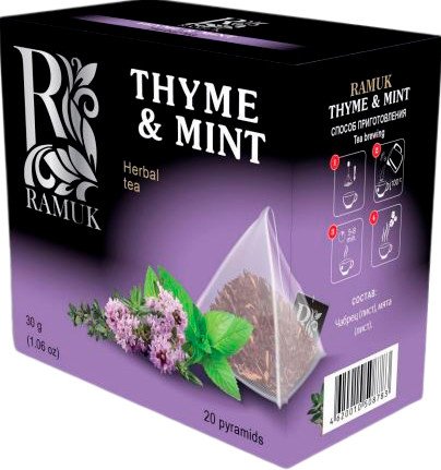 

Травяной чай Ramuk Thyme & Mint - Чабрец и мята 20 шт