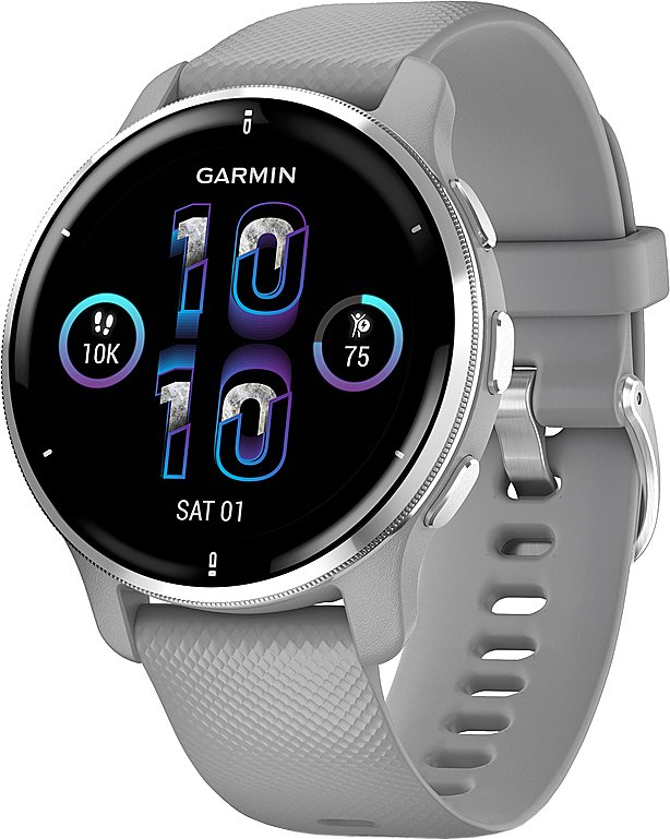 

Умные часы Garmin Venu 2 Plus (серебристый/серый)