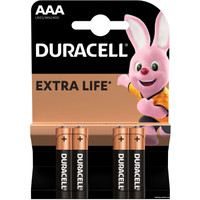 Батарейка DURACELL AAA LR03/MN2400 4 шт. LR03-4BL