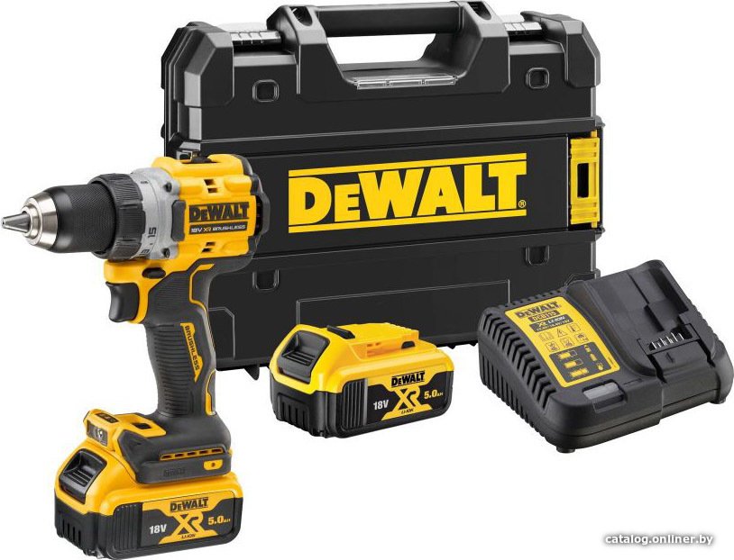 Дрель-шуруповерт DeWalt DCD800P2T (с 2-мя АКБ, кейс)