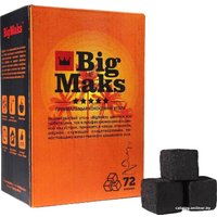 Уголь для кальяна BigMaks Кокосовый 25 мм 72 шт
