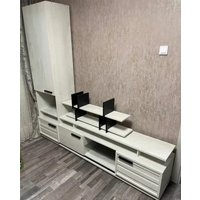 Шкаф распашной Глазов МЦН 1 Oslo (Бетон Пайн светлый/Черный)