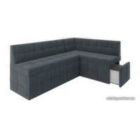 Угловой диван Мебель-АРС Атлантис правый 212x84x135 (велюр серо-синий HB-178 26) в Гомеле