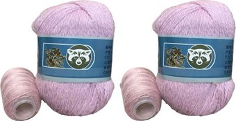 Набор пряжи для вязания ХоббиБум Пух норки H890 50 г 340 м (светло-сиреневый)