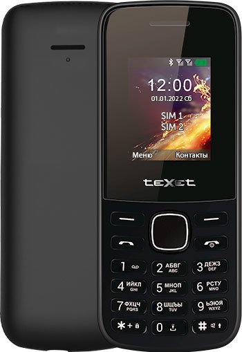 

Кнопочный телефон TeXet TM-117 (черный)