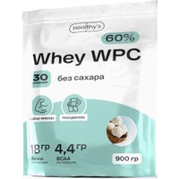 Протеин сывороточный (концентрат) Healthys Whey Wpc (900г, кокос/сливки/миндаль)