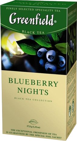 

Черный чай Greenfield Blueberry Nights 25 шт
