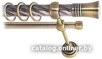 Карниз для штор Lm Decor Гиро 071 2р витой 25/16мм (антик, 2.4м)