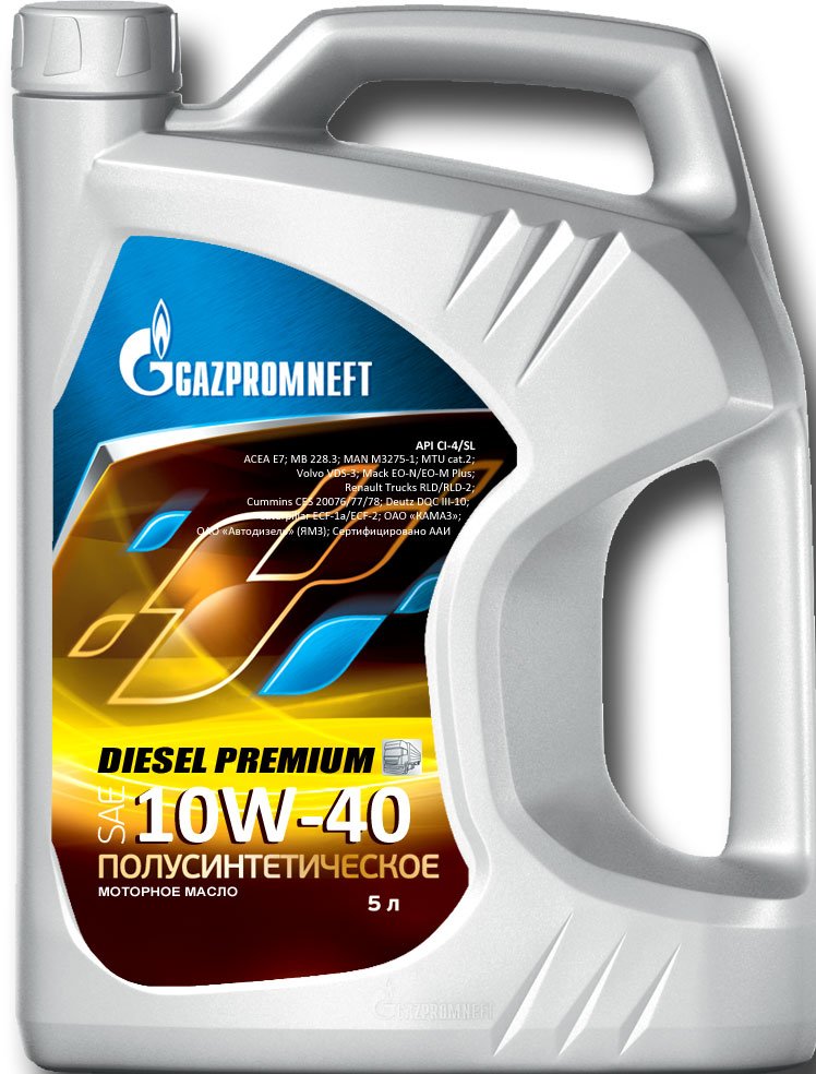

Моторное масло Gazpromneft Diesel Premium 10W-40 5л