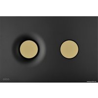 Панель смыва Alcaplast M1978 (черный-мат/золотой-мат)