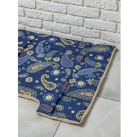 Лежак Lanatex 169 22215 (71x69x1.5, синий/бежевый)