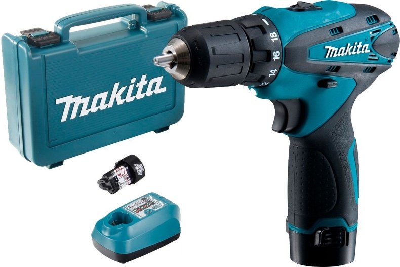

Дрель-шуруповерт Makita DF330DWE (с 2-мя АКБ, кейс)