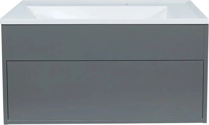 Uperwood Тумба с умывальником Lotus Premium 80 см (серый)