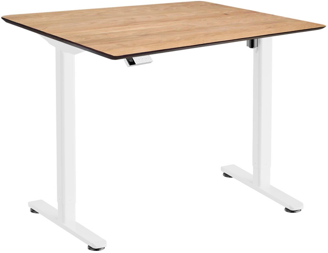 

Стол для работы стоя ErgoSmart Wooden Electric Desk Slim 1300х750х27 мм (скошенный край, дуб натуральный/белый)