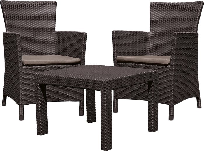 

Набор садовой мебели Allibert Rosario balcony set (коричневый)