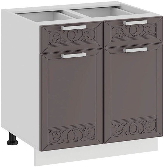 

Шкаф напольный Трия Долорес 1Н6Я1 (белый/муссон)