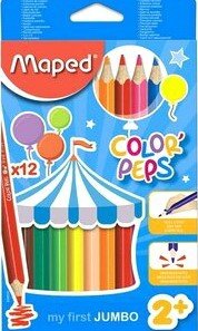 

Набор цветных карандашей Maped Сolor Peps Jumbo 834010 (12 цв)