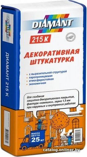 Декоративная штукатурка Diamant 215 K (25 кг, белый)